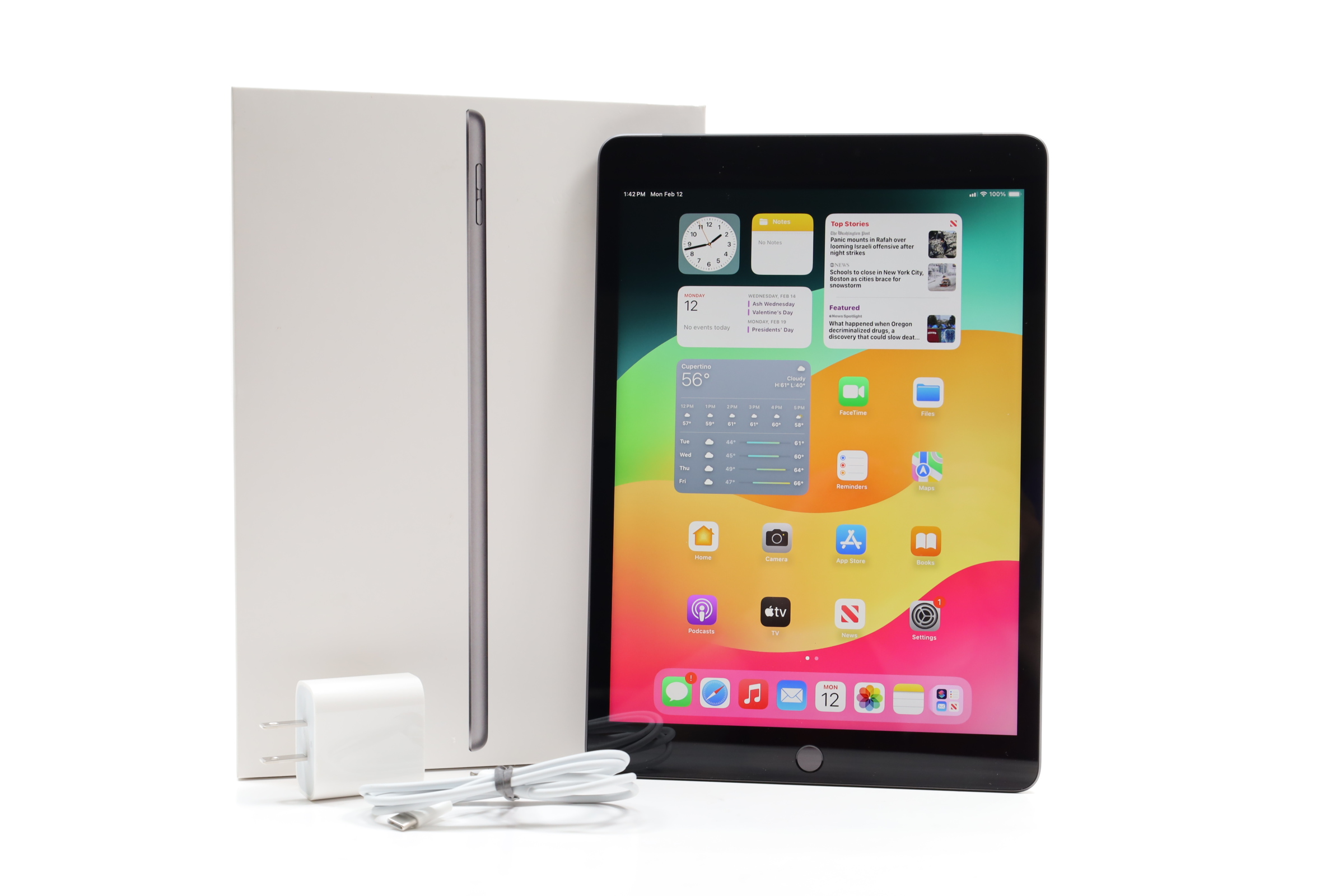 Apple iPad 9th Gen (MK663LL/A) - 10.2" Wi-Fi + Cellular, Space Grey, 64GB - Image 2