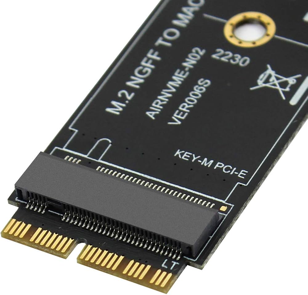 M key M.2 PCIe AHCI SSD Adapter Card for MACBOOK Air 2013 2014 2015 2017 A1465 A1466 Pro A1398 A1502 A1419 2230-2280 SSD - Image 3