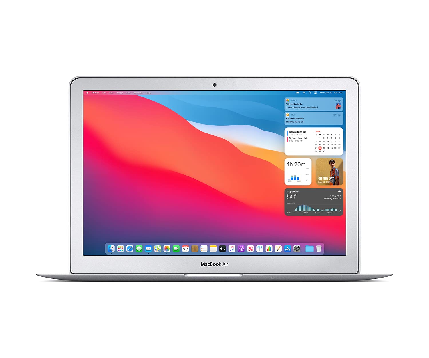 Apple MacBook Air A1466 (13-inch, Mid 2017): 1.8 GHz Intel Core i5, 8GB RAM, 512GB SSD – Silver (MQD42LL/A) - Image 2