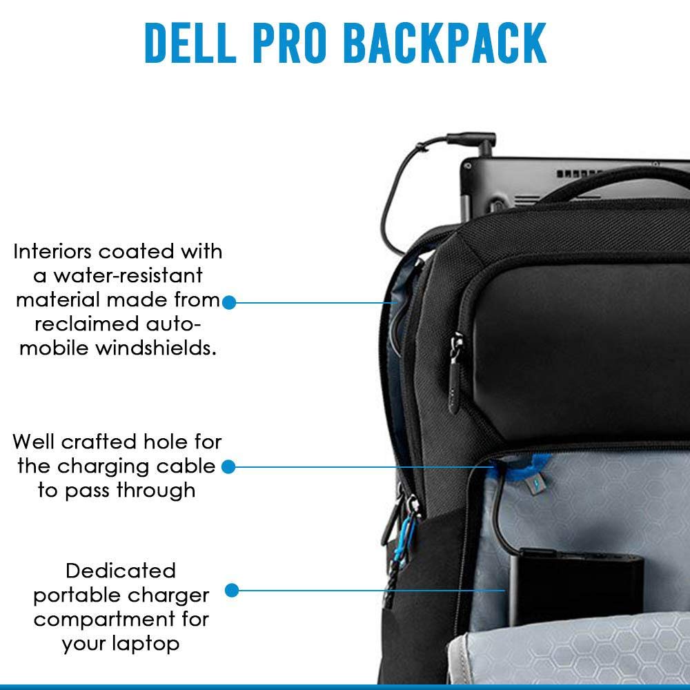 Dell Pro PO1520P Backpack for 38.1 cm (15 Inch) Laptops, Black - Image 4