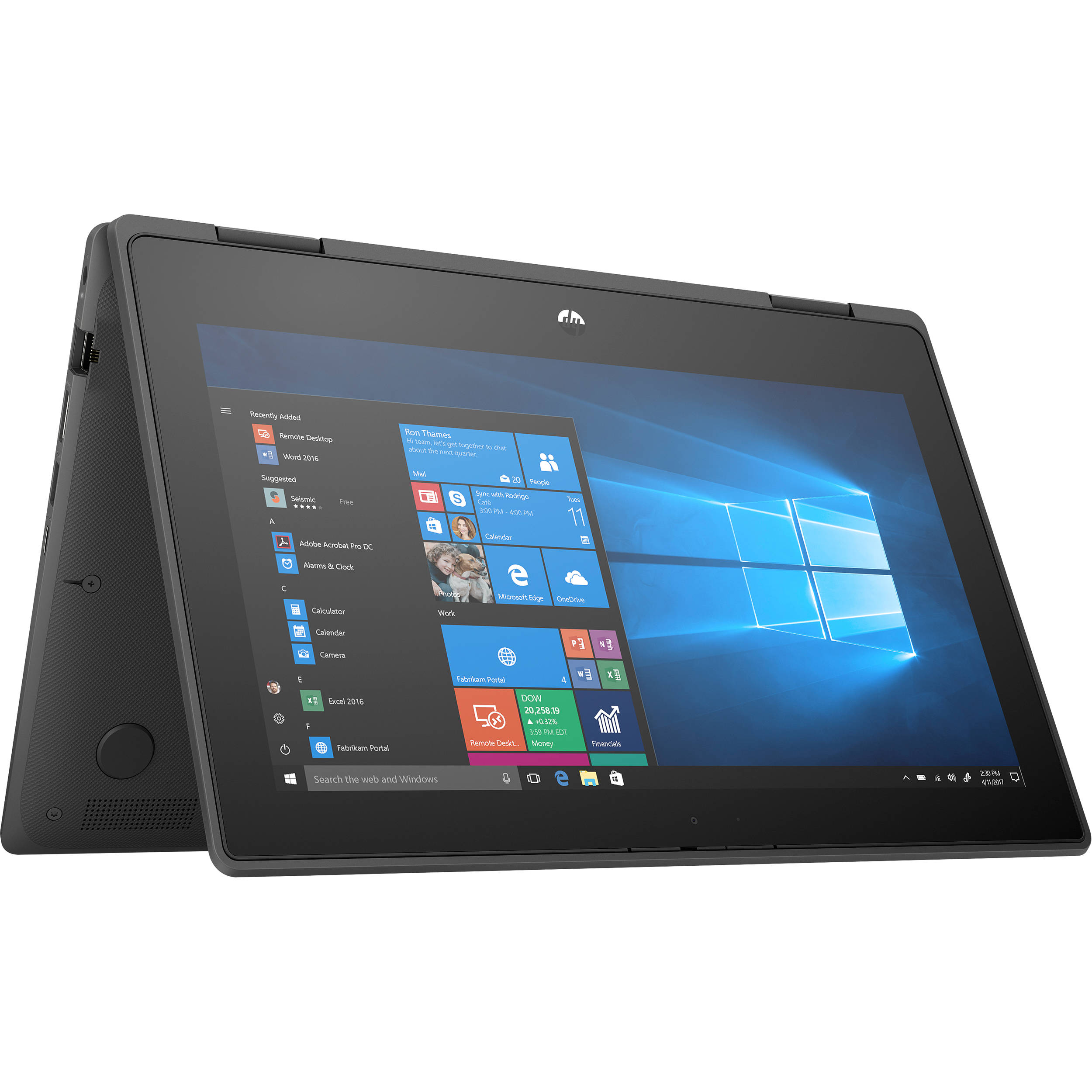 HP ProBook x360 11 G5 EE, 11.6" 2-in-1 Touchscreen, Intel Celeron, 4GB RAM, 64GB eMMC + 128GB SSD - Image 9