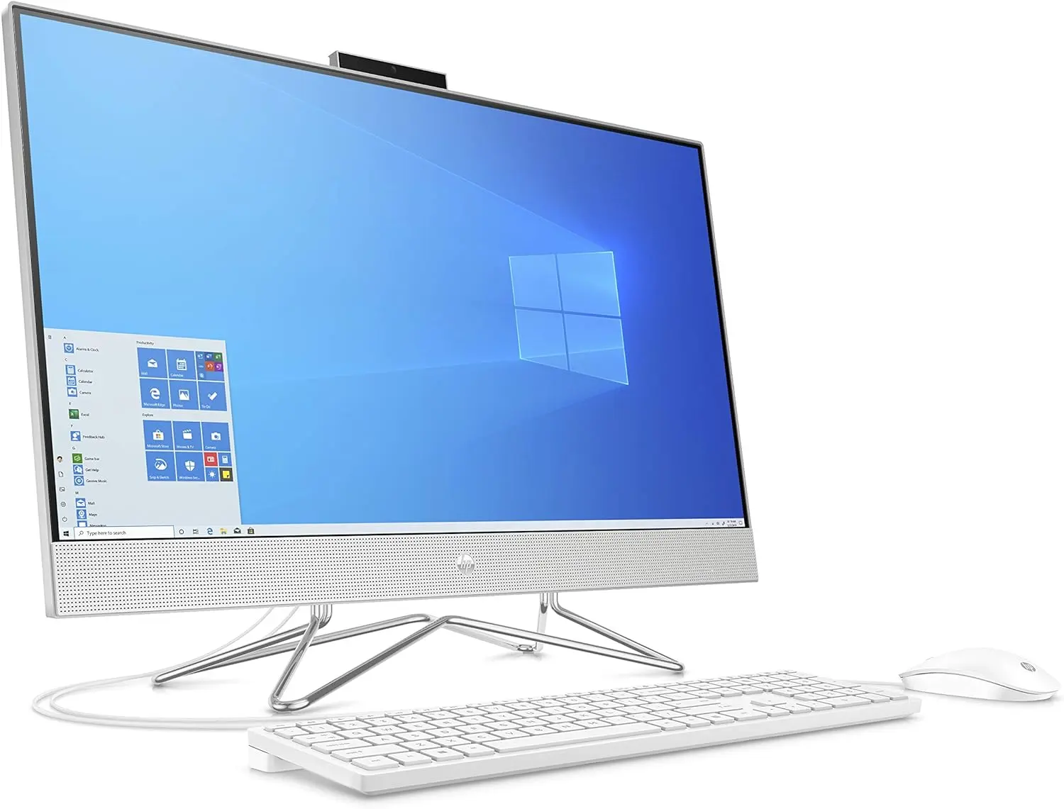 HP All in one 24-CB1009NH – Core i7 1255U, 8GB RAM, 1TB SSD, DOS, 23.8” FHD, Starry White, 1 year warranty - Image 3