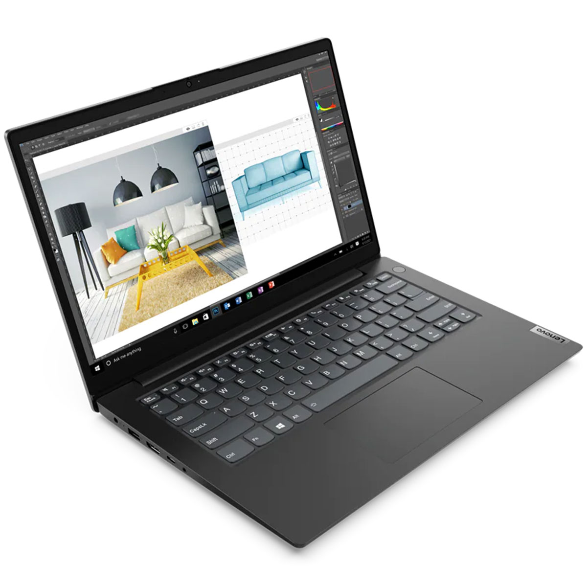 Lenovo V14 Gen 2 - Core i5-1135G7, 4GB RAM, 256GB SSD, 14” FHD, Black, 1 year warranty - Image 4
