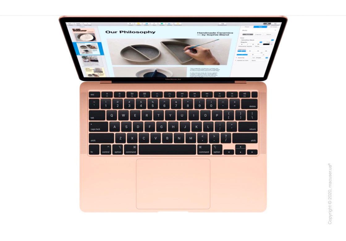 Apple MacBook Air A2337 (13-inch, M1, 8-Core GPU, Late 2020): 3.2 GHz Apple M1, 8-Core GPU, 8GB RAM, 512GB SSD, Gold (MGNE3) - Image 2