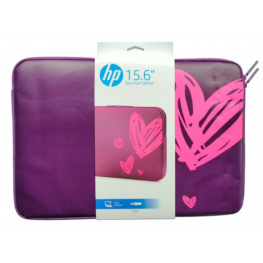 HP Spectrum Hearts Ladies edition Laptop Sleeve 15.6-inch Purple - 1AT98AA - Image 6