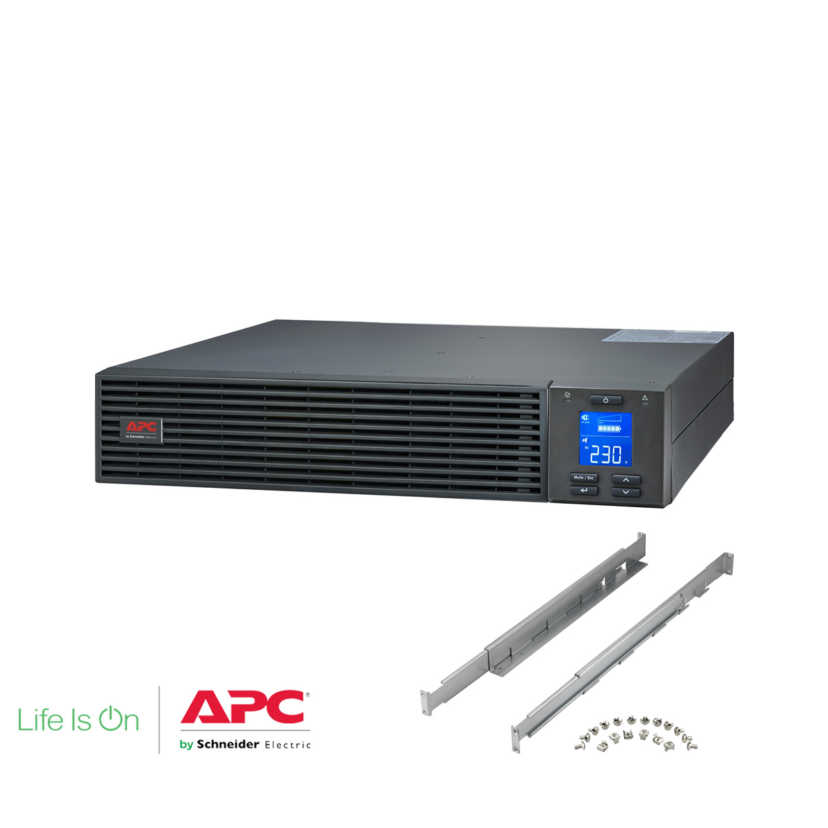 APC Easy UPS SRV On-Line 1000VA 230V 800W with Rail Kit Rackmount (SRV1KRIRK )