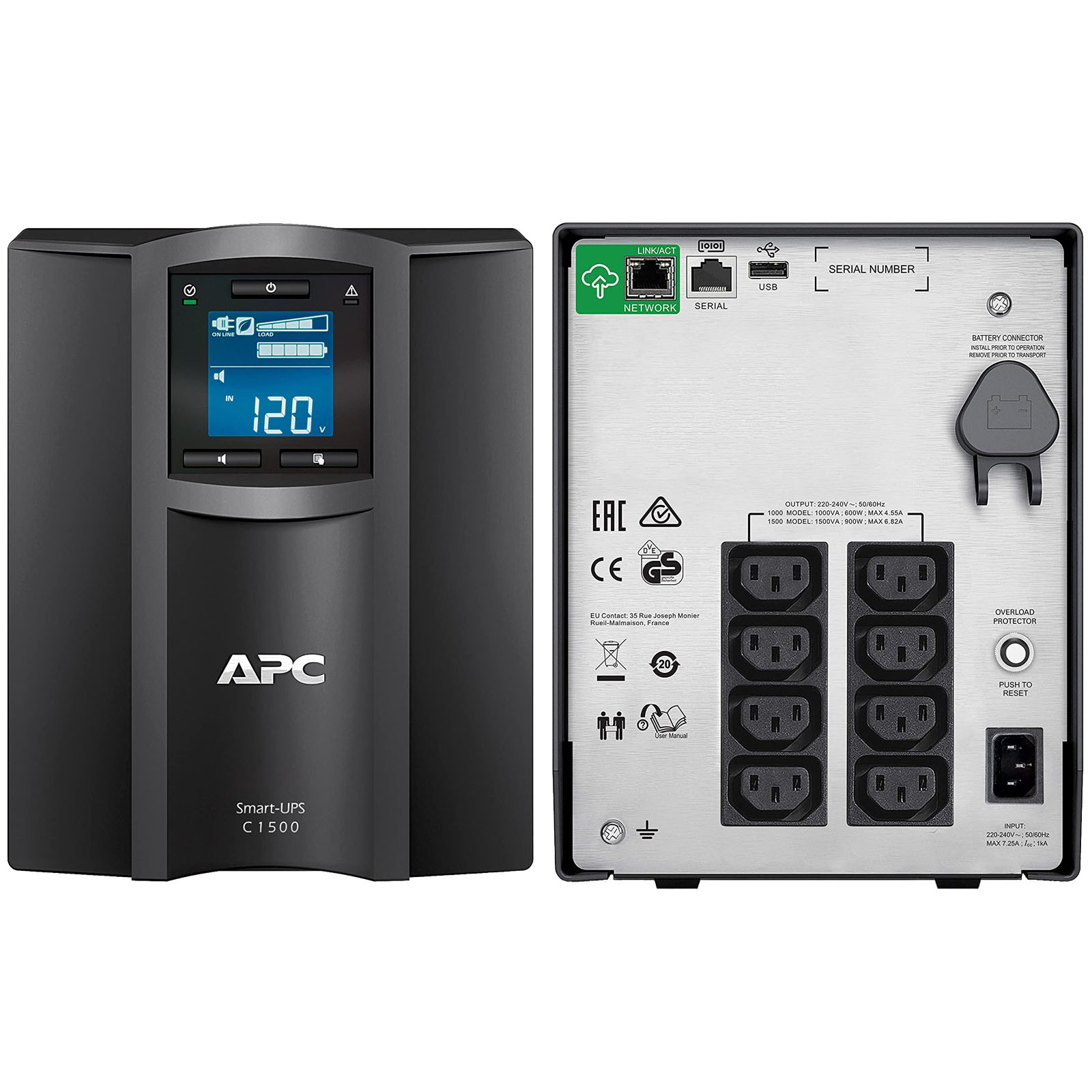 APC Smart-UPS C 1500VA LCD 230V with SmartConnect (SMC1500IC)