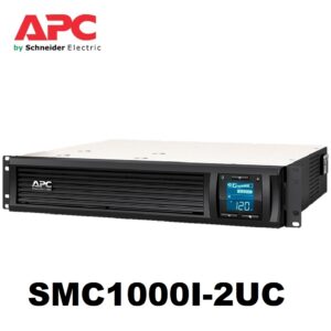 APC 1000VA Smart-UPS, LCD 230V, Rack Mount WITH SMART CONNECT (SMC1000I-2UC)