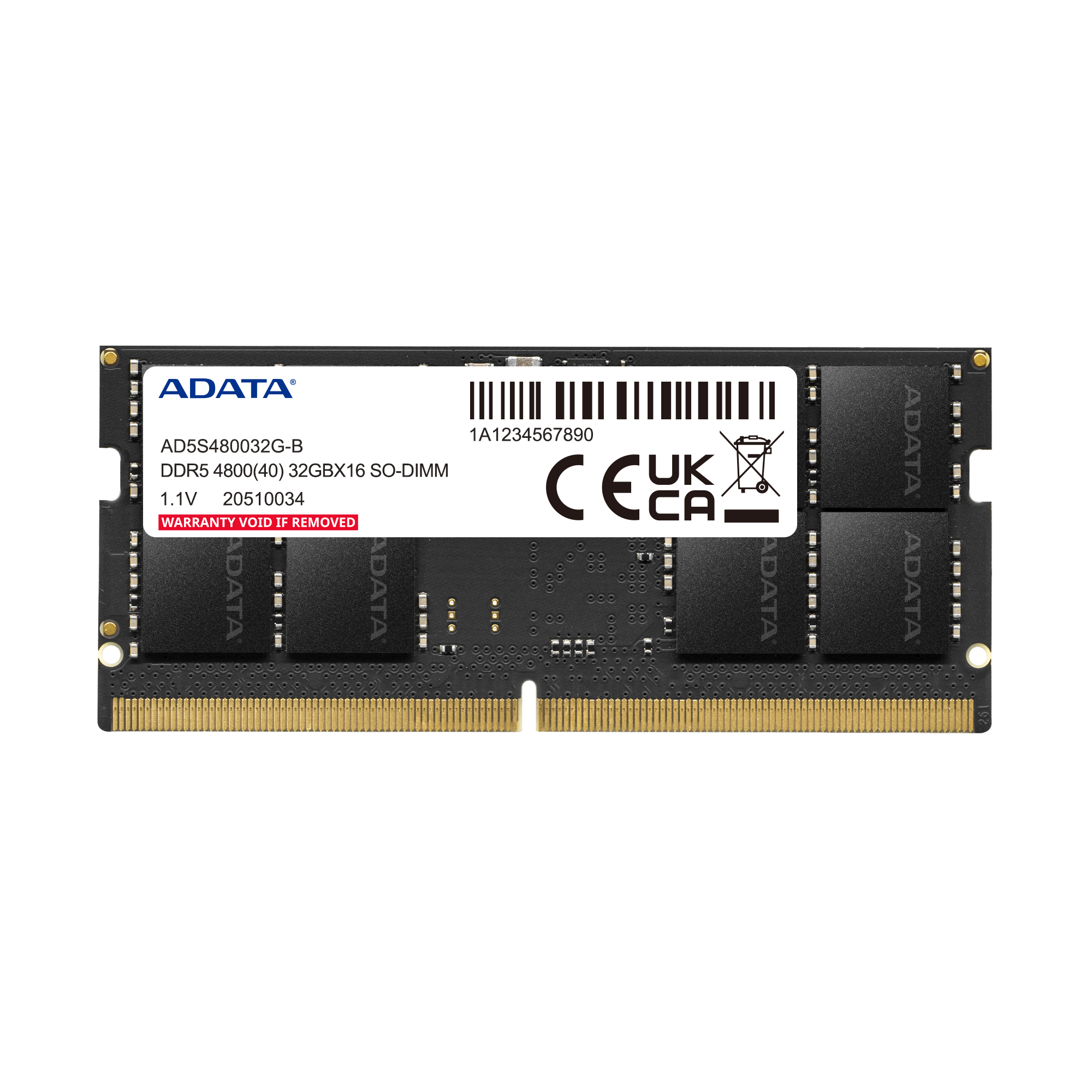 ADATA 32GB DDR5 4800 MHz SO-DIMM Laptop Memory - Image 2