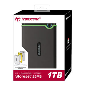 Transcend StoreJet 25M3 1TB Portable External HDD (TS1TSJ25M3S)