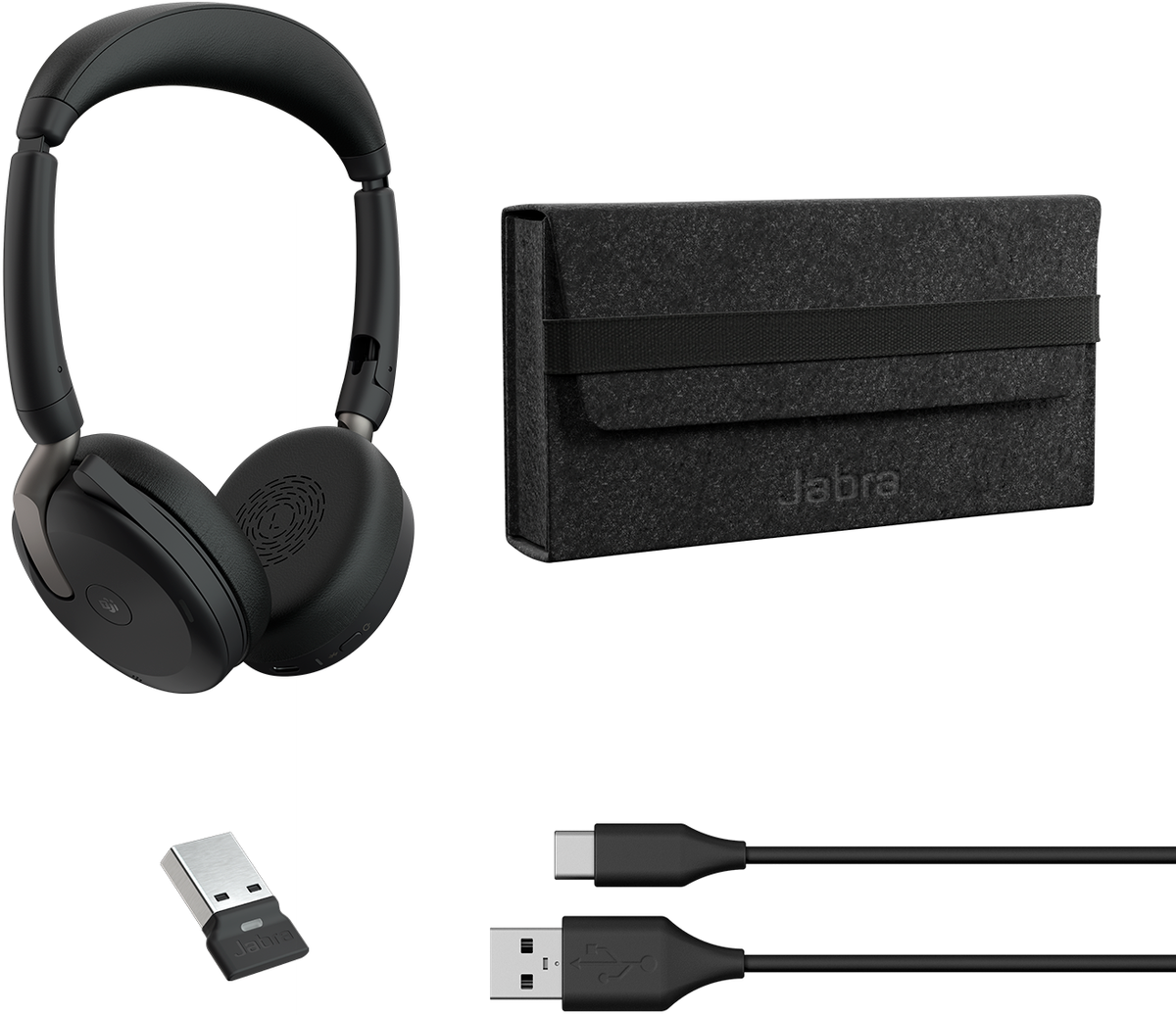 Jabra Evolve2 65 Flex Wireless Headset, Link 380c, UC Stereo (26699-999-999-01) - Image 4