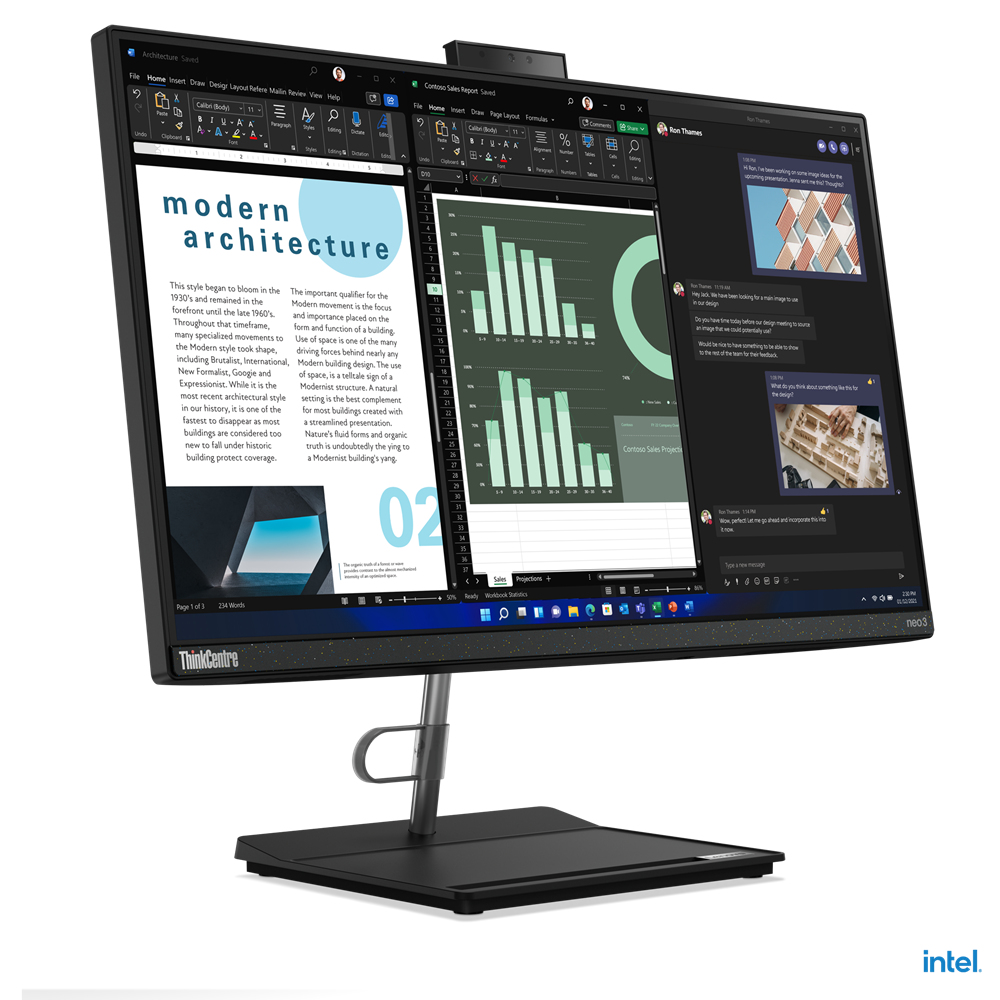 Lenovo ThinkCentre Neo 30a 22 Gen 4 All-In-One, 13th Gen Core i5, 8GB RAM, 512GB SSD -12K3000XGP - Image 7