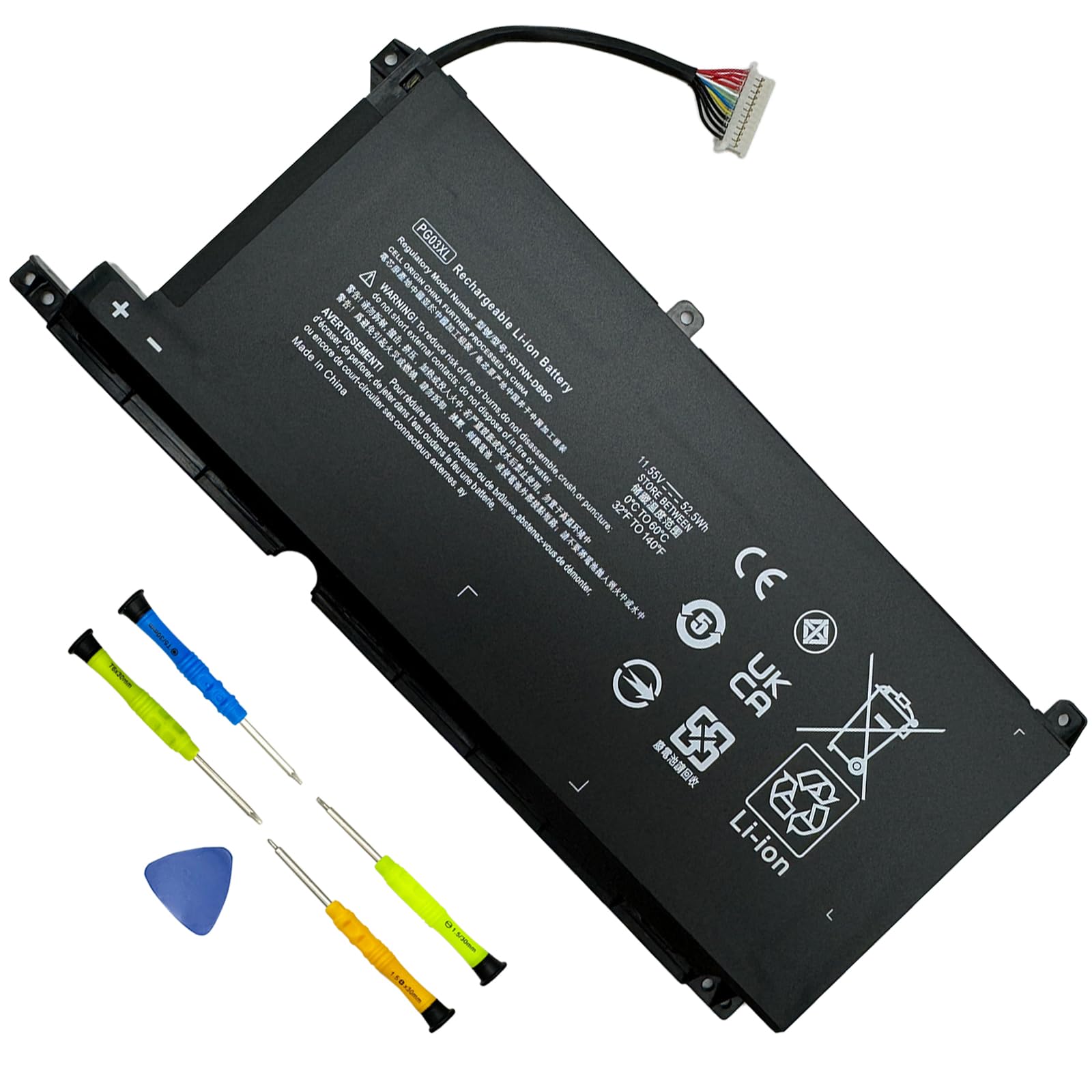 HP PG03XL Original Replacement Battery for Spectre X360, Pavilion Gaming & OMEN 5 Series