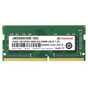 Transcend 16GB DDR4 2666MHz SO-DIMM Laptop Memory