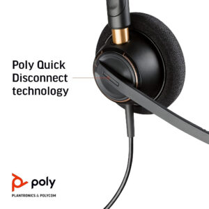 HP Poly EncorePro 520 On-Ear Wired Binaural Headset +Quick Disconnect (783P7AA)