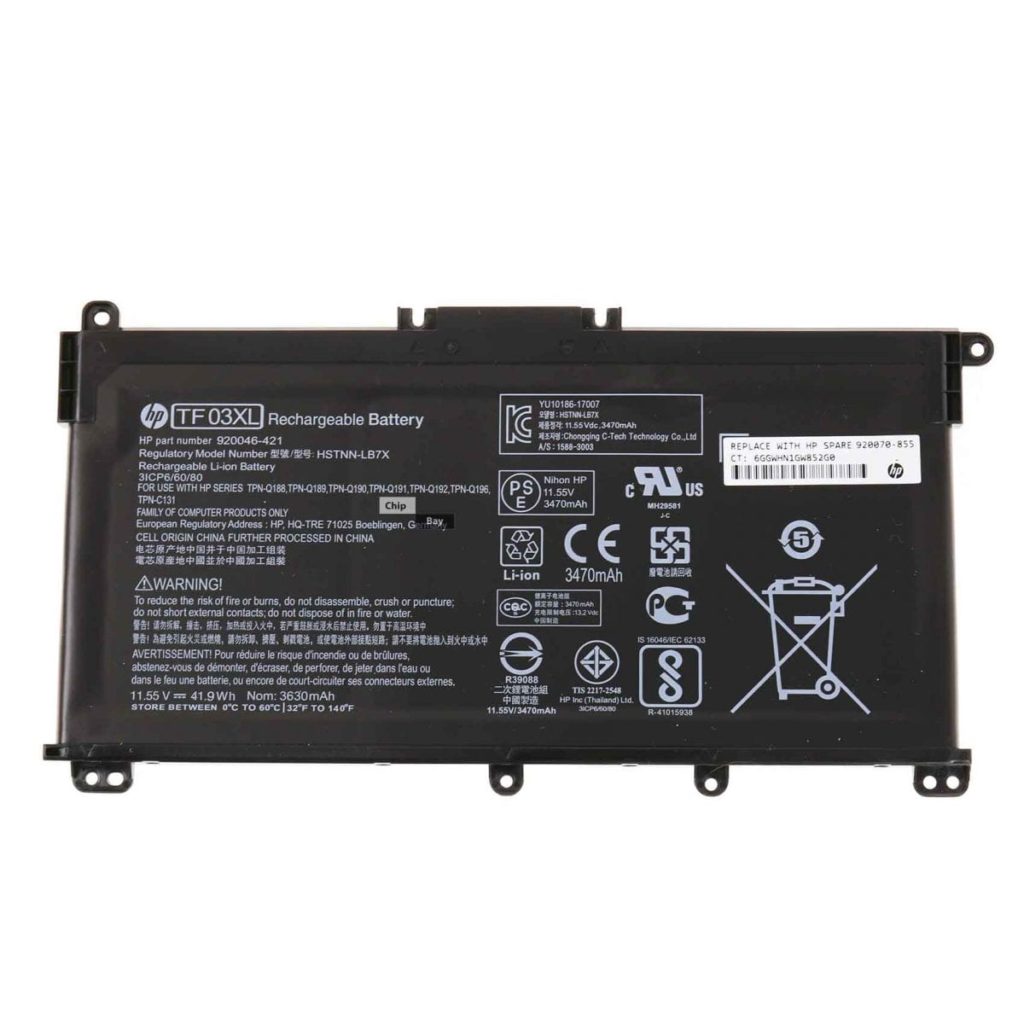 HP TF03XL Original Replacement Battery for Pavilion x360 & Pavilion Series - Image 3