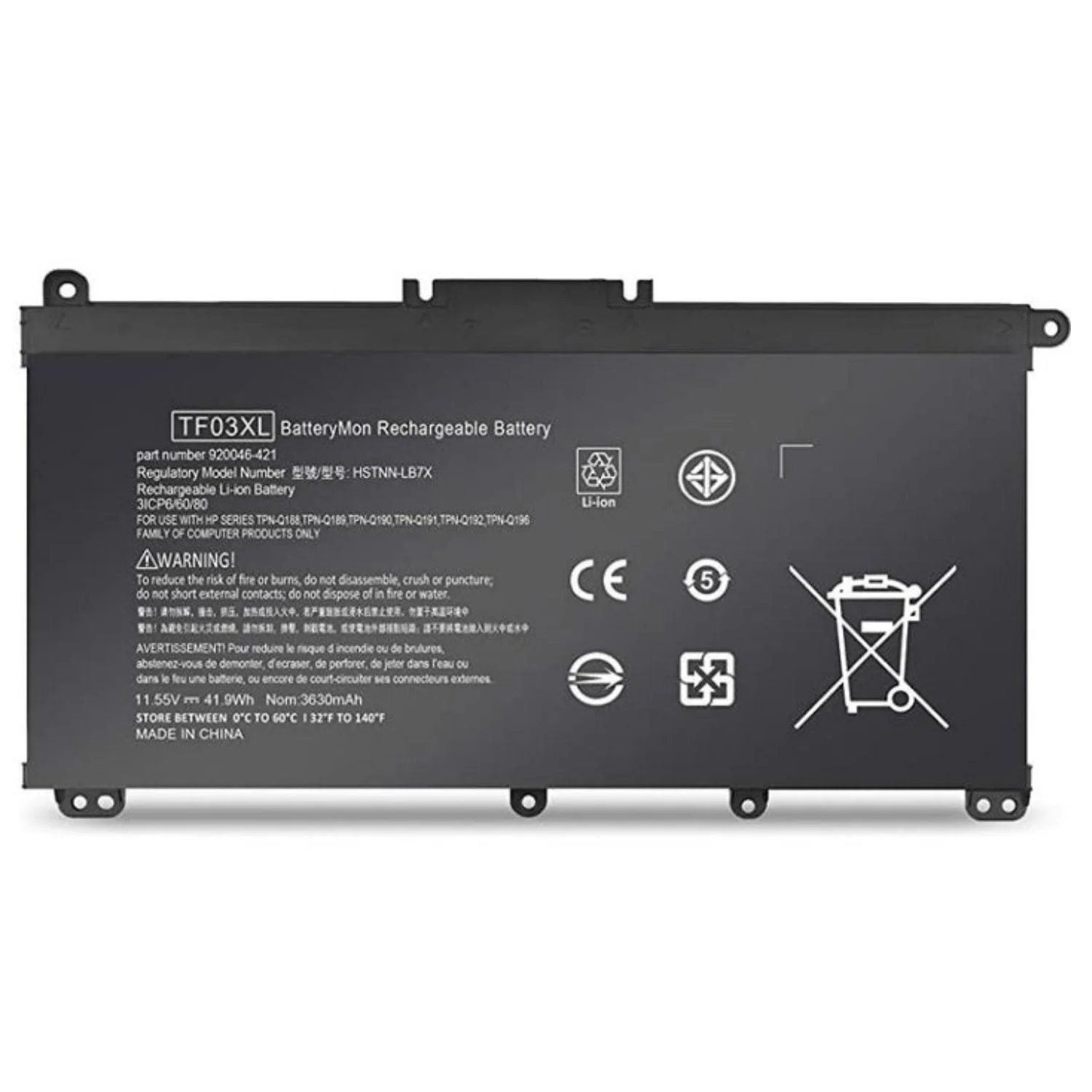 HP TF03XL Original Replacement Battery for Pavilion x360 & Pavilion Series - Image 4