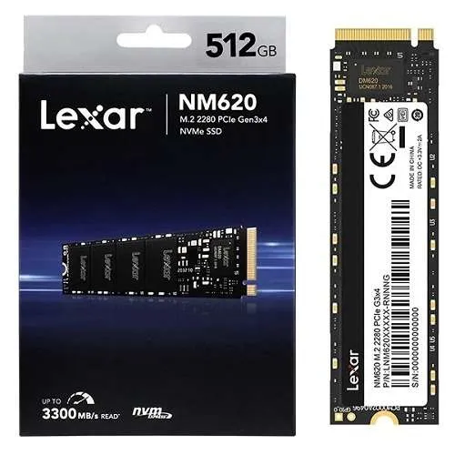 Lexar NM620 512GB M.2-2280 PCIe 3.0 x4 NVMe SSD (LNM620X512G-RNNNG) - Image 4