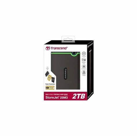 Transcend StoreJet 25M3 2TB Portable External HDD (TS2TSJ25M3S) - Image 2