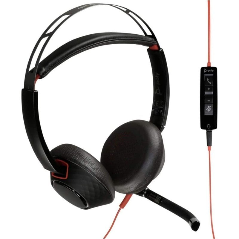 HP Poly Blackwire 5220 Stereo USB-C Headset +3.5mm Plug (8X231A6)