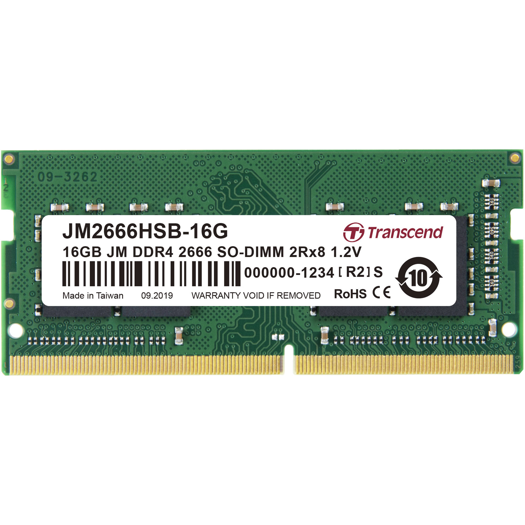 Transcend 16GB DDR4 2666MHz SO-DIMM Laptop Memory - Image 2