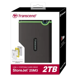 Transcend StoreJet 25M3 2TB Portable External HDD (TS2TSJ25M3S)