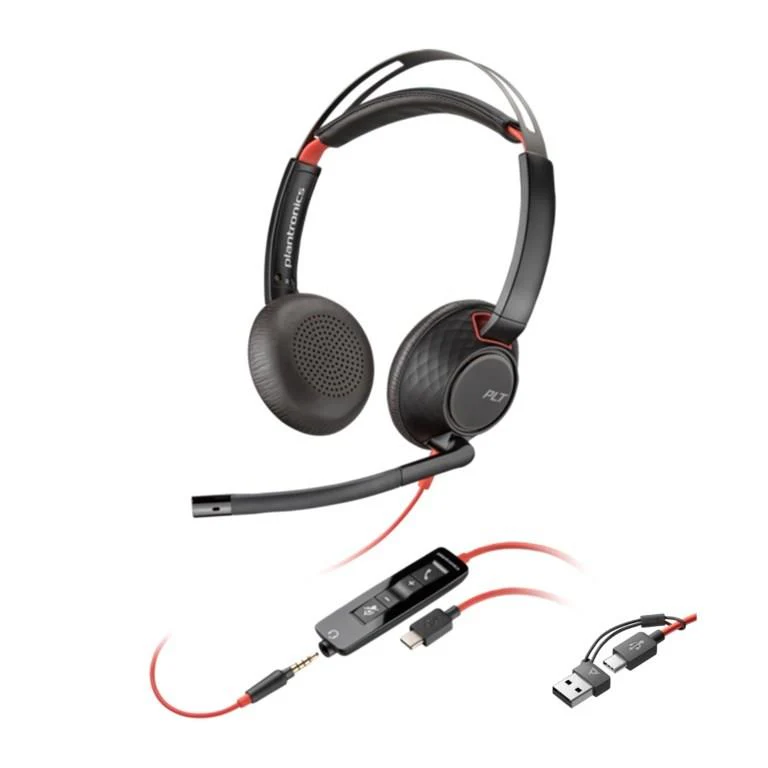 HP Poly Blackwire 5220 Stereo USB-C Headset +3.5mm Plug (8X231A6) - Image 5