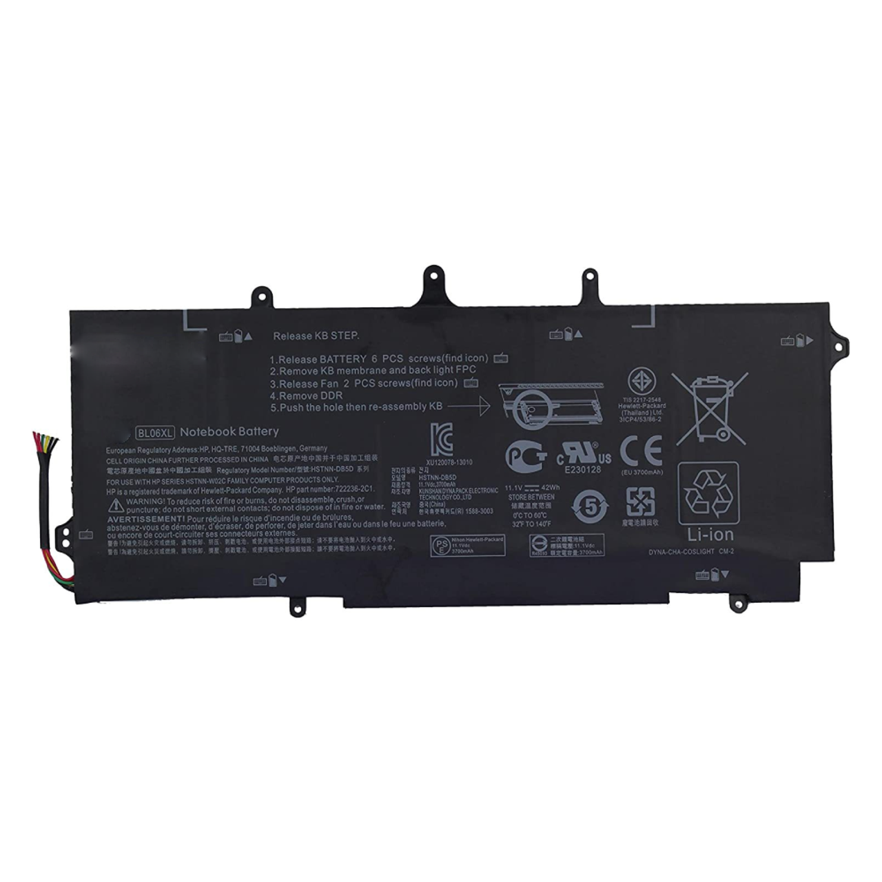 HP BL06XL Original Replacement Battery for EliteBook Folio 1040 G1/G2 & Envy Spectre 14-3000 Series