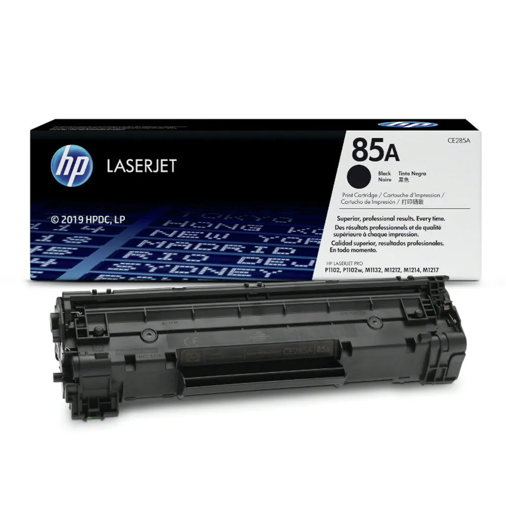 HP 85A Black Original LaserJet Toner Cartridge (CE285A)