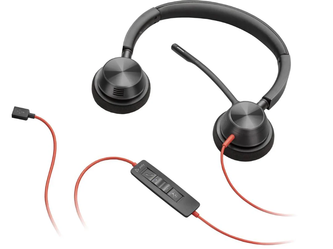 HP Poly Blackwire 3320-M Microsoft Teams Certified Stereo USB-C Wired Headset with USB-C/A Adapter 8X220AA - Image 3