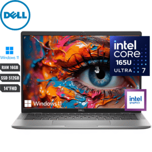 Dell Latitude 7450, Intel Core Ultra 7-165U Vpro, 16GB RAM, 512GB SSD, 14" FHD, Grey