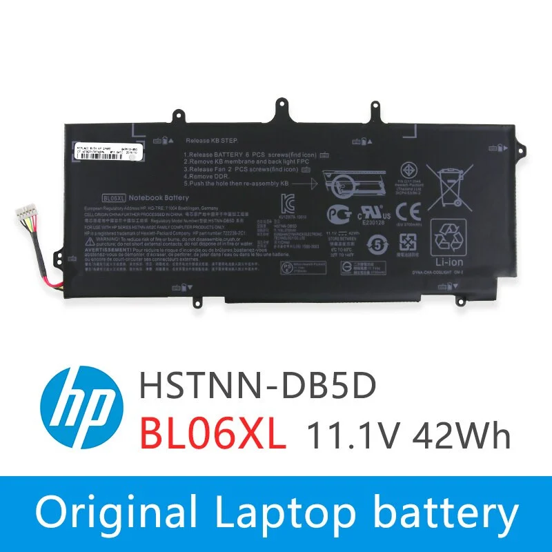 HP BL06XL Original Replacement Battery for EliteBook Folio 1040 G1/G2 & Envy Spectre 14-3000 Series - Image 2