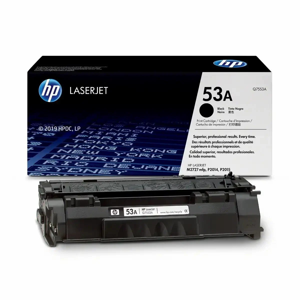 HP 53A Black Original LaserJet Toner Cartridge (Q7553A)