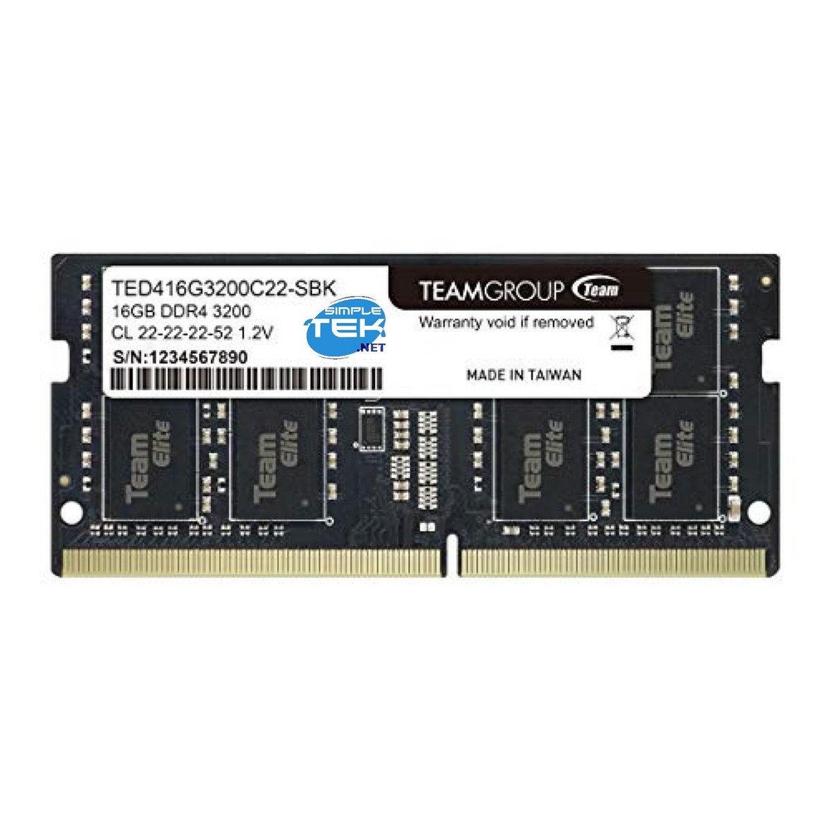 TEAMGROUP Elite 16GB DDR4 3200MHz Laptop Memory