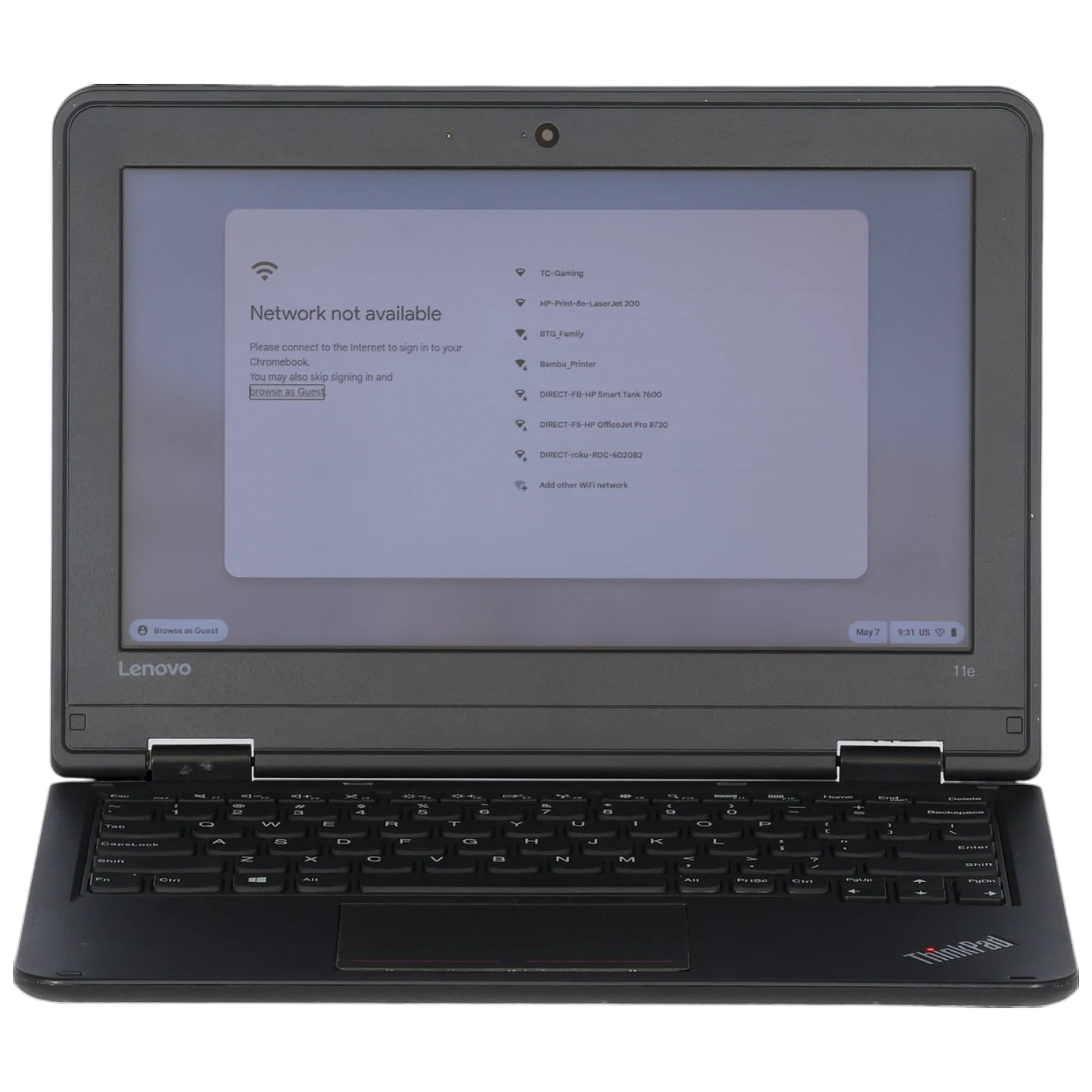 Lenovo ThinkPad 11e Gen 5 - Intel Core i3 7th Gen, 4GB RAM, 128GB SSD, 11.6" Non-Touch Display - Image 4