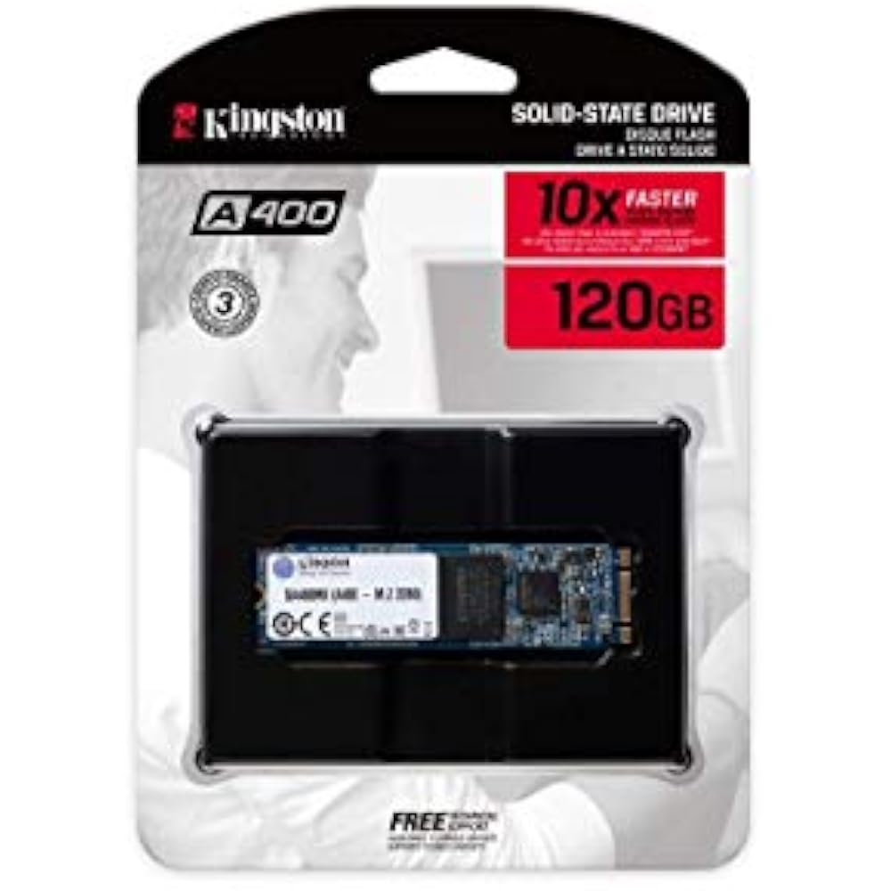Kingston A400 (SA400M8/120G) 128GB M.2 SATA SSD - Double Cut (Pullout, Tested) - Image 3