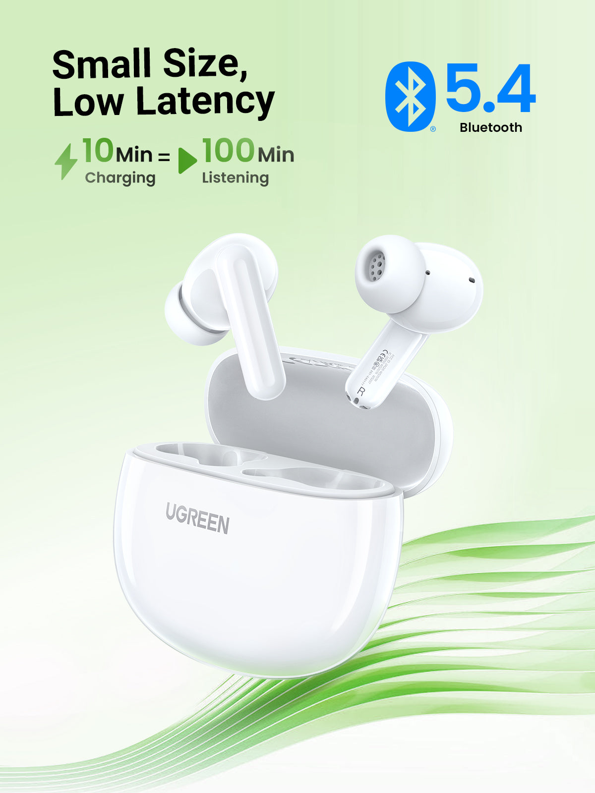 UGREEN WS207 HiTune P3 True Wireless Earbuds White - Image 4
