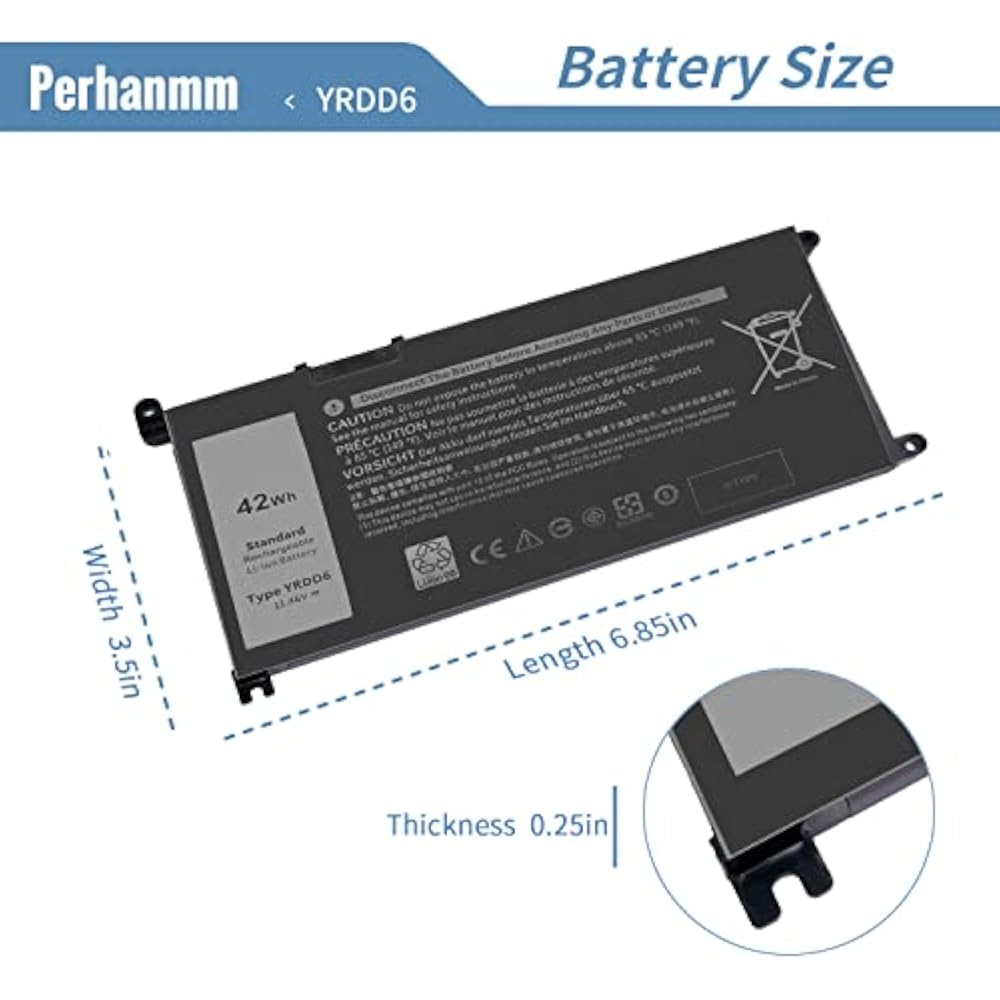 Dell YRDD6 Original Replacement Battery for Inspiron 14/15/17 Series - Image 4