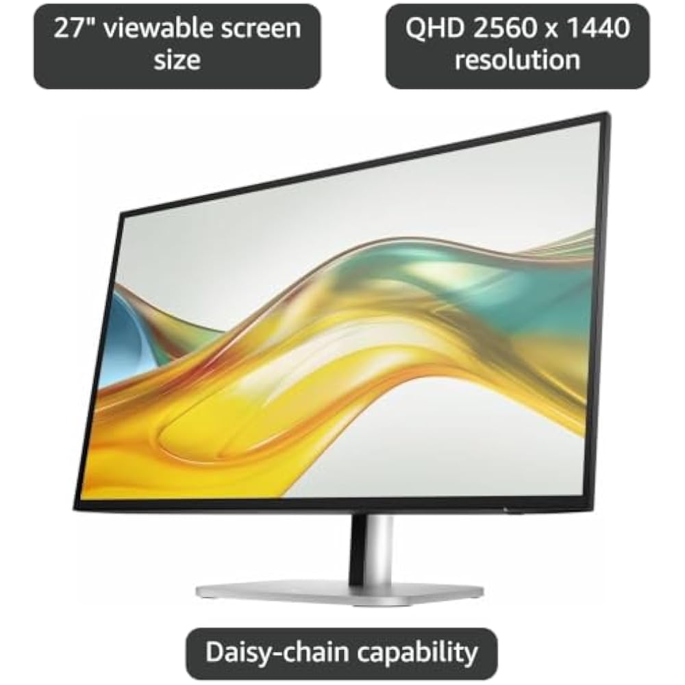 HP Series 5 527PQ 27-Inch QHD Monitor - Image 3