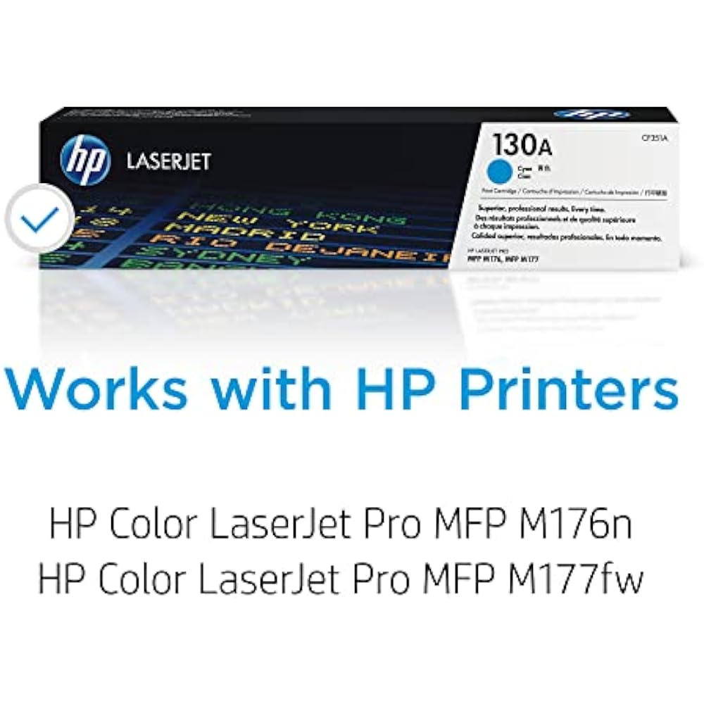 HP 130A Cyan Original LaserJet Toner Cartridge - Image 2