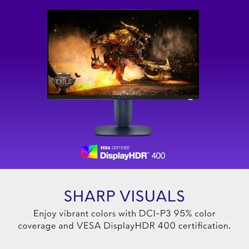 Alienware AW2725DM 27-Inch QHD Curved Gaming Monitor - Image 4