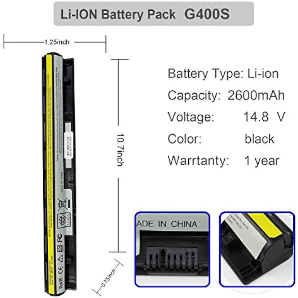 Lenovo L12M4E01 Replacement Battery for G50/G400s/G500s Series - Image 2