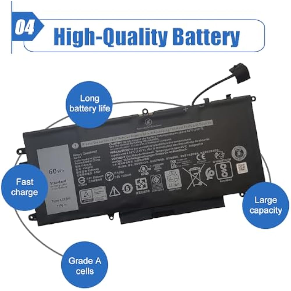 Dell K5XWW Original Replacement Battery for Latitude 7389/7390 & 5289 2-in-1 - Image 4