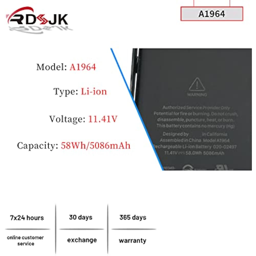 Apple A1964 Replacement Battery for MacBook Pro 13" A1989/A2251 (2018-2020) - Image 2