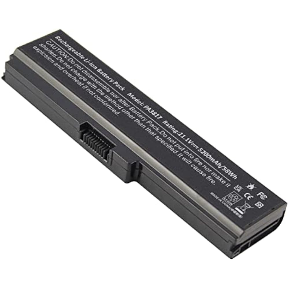 Toshiba PA3817U-1BRS Replacement Battery for Satellite L755/L675/L750/P755/C655/A655