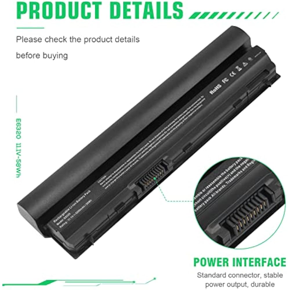 Dell E6320 Replacement Battery for Latitude E6120-E6430s - Image 4