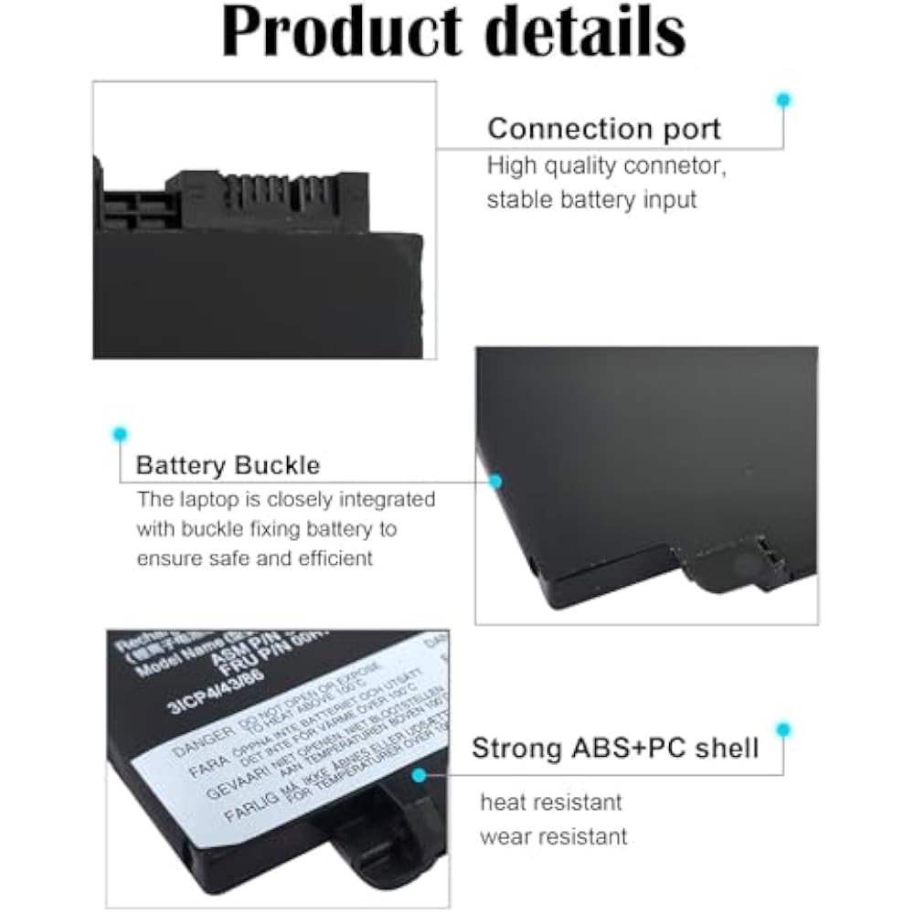 Lenovo 00HW022 Original Replacement Battery for ThinkPad T460s/T470s (External) - Image 3