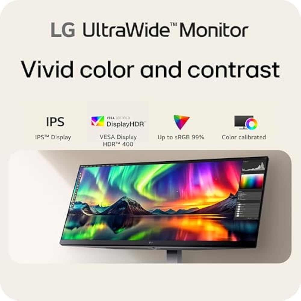 LG 34U530A-W 34-Inch Wide LCD Monitor - Image 3