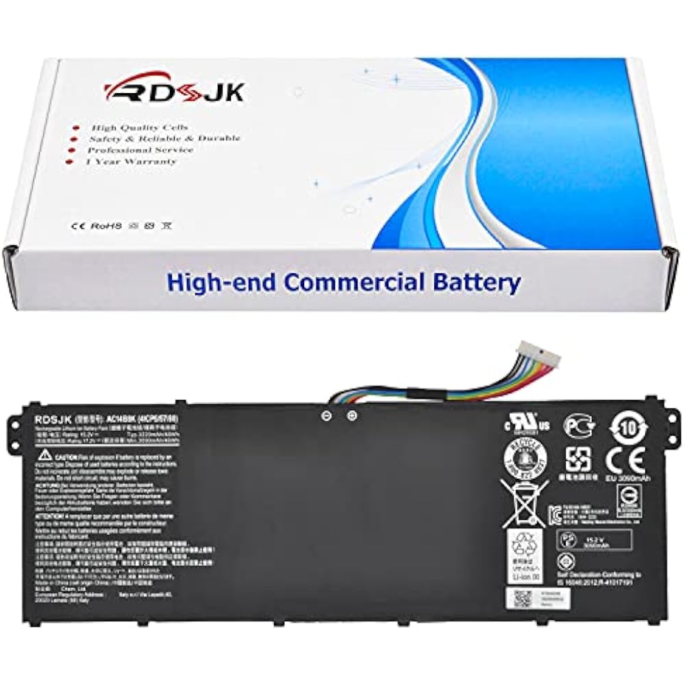Acer AC14B8K Replacement Battery for Aspire R3/R5/R7, Chromebook & Swift 3