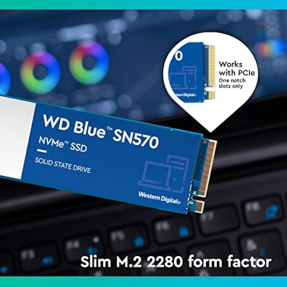 WD Blue SN570 (WDS100T3B0C) 1TB M.2 NVMe SSD - Single Cut (Pullout, Tested) - Image 4